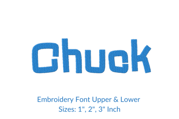 Chuck Embroidery Font Design Review