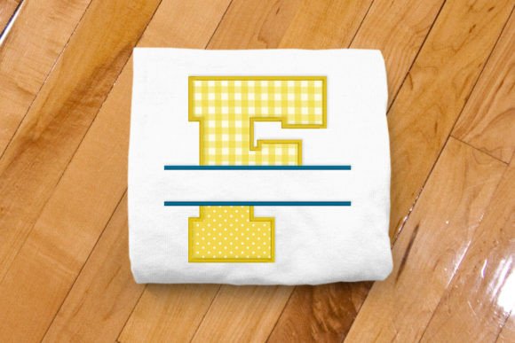 Varsity Letter F Split Applique