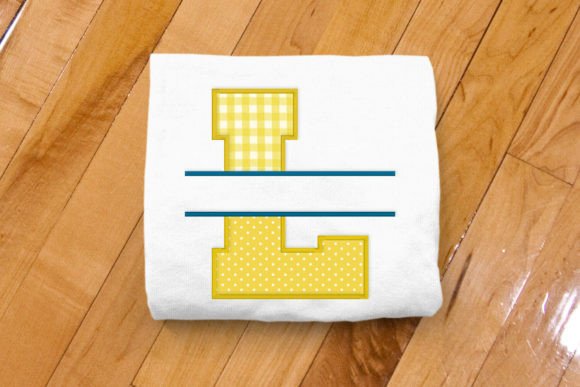 Varsity Letter L Split Applique